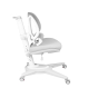 Комплект Anatomica Genius парта + кресло + надстройка + выдвижной ящик + подставка для книг белый/серый с серым креслом Funken