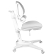 Комплект Anatomica Genius парта + кресло + надстройка + выдвижной ящик + подставка для книг белый/серый с серым креслом Funken
