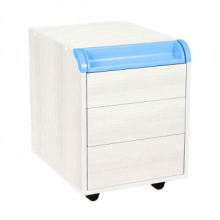 Тумба Дэми ТУВ.08 подкатная на 3 ящика с органайзером Детская мебель / Тумбы и стеллажи